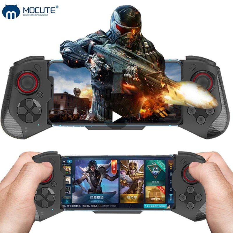 Telefone celular gamepad joystick para iphone android controle bluetooth controlador gatilho pubg móvel jogo almofada de jogos celular mando